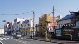 黒船祭準備駅前