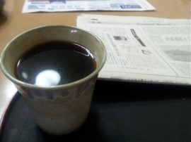 朝のコーヒー